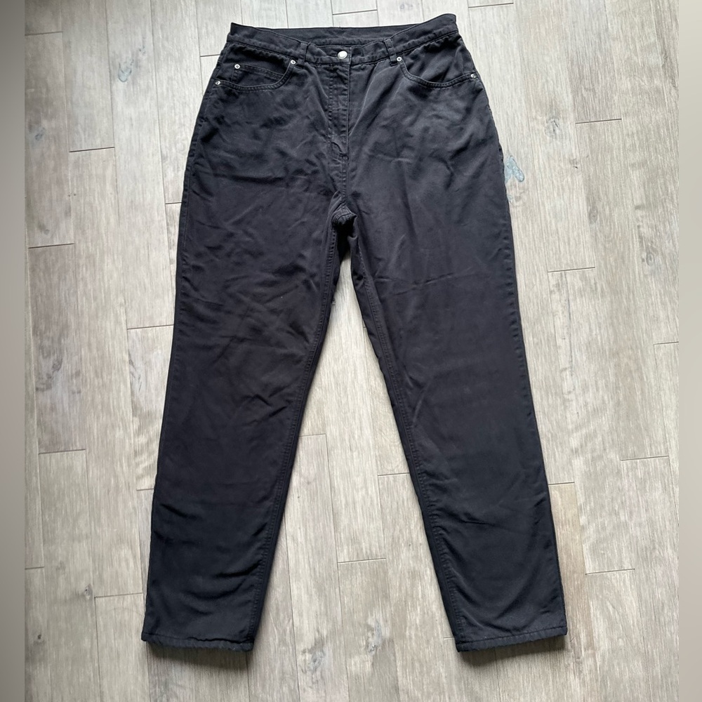 Woolrich Women’s Black Fleece-Lined Work Jeans Size‎ 16 Warm Winter